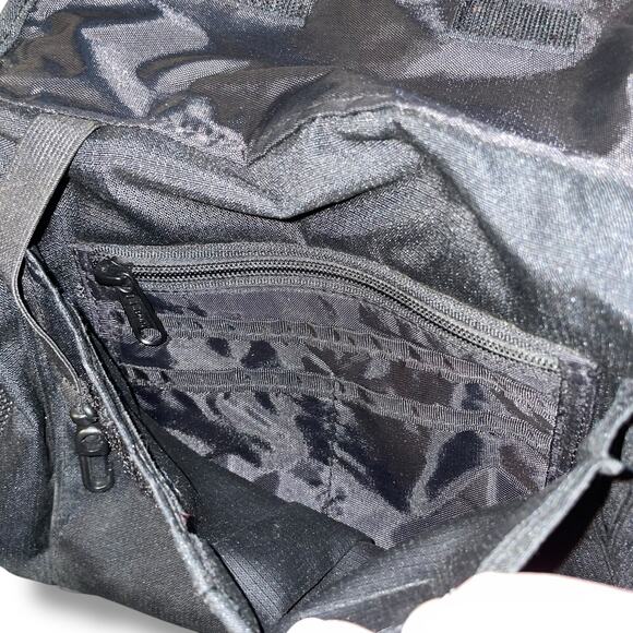 LL Bean Shoulder Purse Tote Nylon Full Zip Strap Crossbody Bag Handbag Vintage - Picture 11 of 14